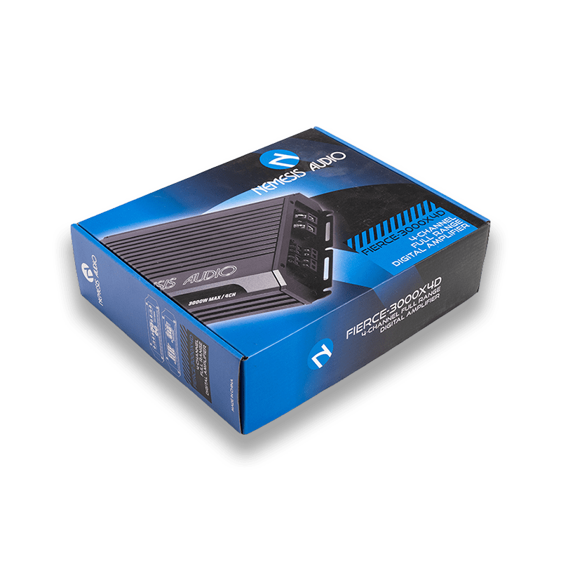 emiです。 FIERCE-3000X4D – 4-Channel Digital Amplifier